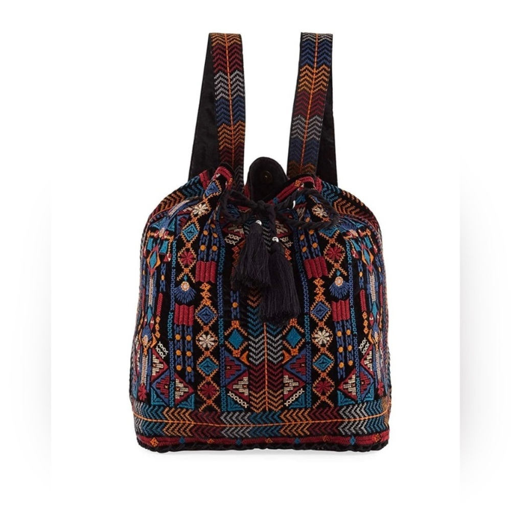 Johnny Was Multicolor Embroidered Backpack